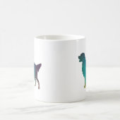 Golden Retriever Geometric Pattern Silhouette Kaffeetasse (Mittel)