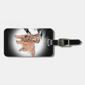 Golden Retriever Gepäckanhänger (Vorderseite horizontal)