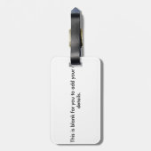 Golden retriever gepäckanhänger (Rückseite vertikal)