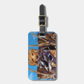 GOLDEN RETRIEVER GEPÄCKANHÄNGER (Vorderseite vertikal)