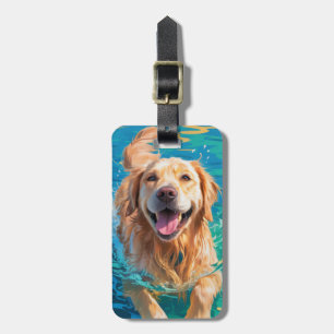 Golden Retriever-Gepäckanhänger Gepäckanhänger