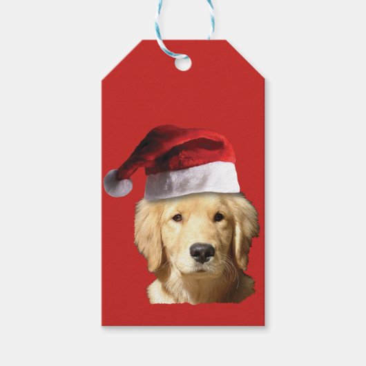 Golden Retriever Geschenkanhänger (Vorderseite)