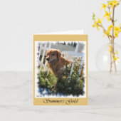Golden Retriever Geschenke Art Mitteilungskarten (Gelbe Blume)