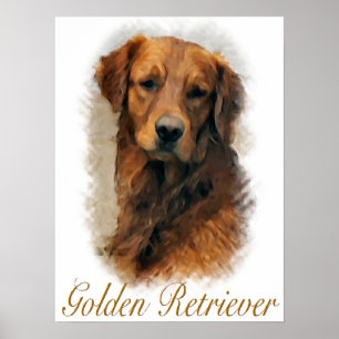 Golden Retriever Geschenke Kunst Poster