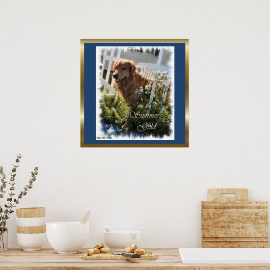 Golden Retriever Geschenke Kunstdrucke Poster (Küche)