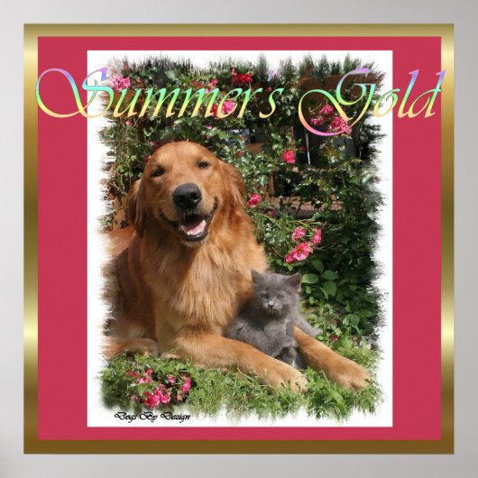 Golden Retriever Geschenke Kunstdrucke Poster (Vorne)