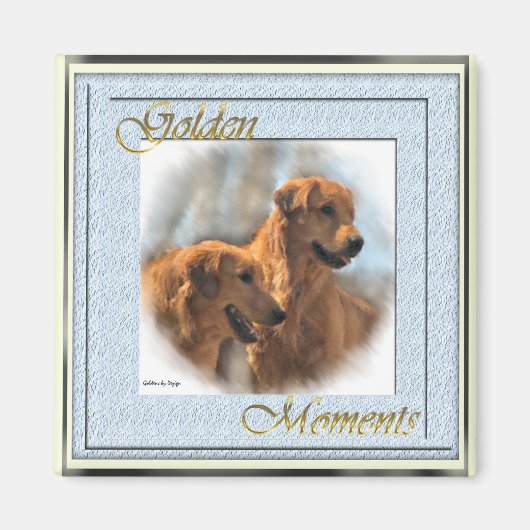 Golden Retriever Geschenke Magnet (Vorne)