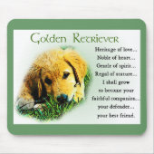 Golden Retriever Geschenke Mousepad (Vorne)