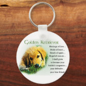Golden Retriever Geschenke Schlüsselanhänger (Vorderseite)