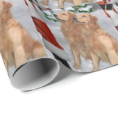 Golden Retriever Geschenkpapier (Rolleneckpunkt)