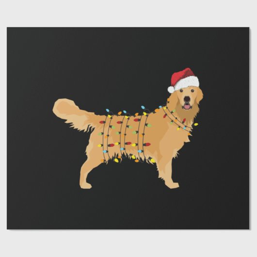 Golden Retriever Geschenkpapier (Flach)