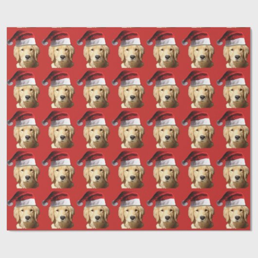 Golden Retriever Geschenkpapier (Flach)