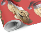 Golden Retriever Geschenkpapier (Rolleneckpunkt)