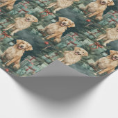 Golden Retriever Geschenkpapier (Ecke)