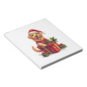 Golden Retriever-Geschenkpapier Notizblock (angewinkelt)