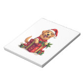 Golden Retriever-Geschenkpapier Notizblock (Rotiert)