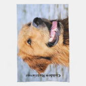 Golden retriever geschirrtuch (Vertikal)