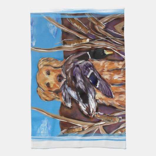 GOLDEN RETRIEVER GESCHIRRTUCH (Vertikal)