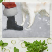 Golden Retriever Geschirrtuch (Gefaltet)