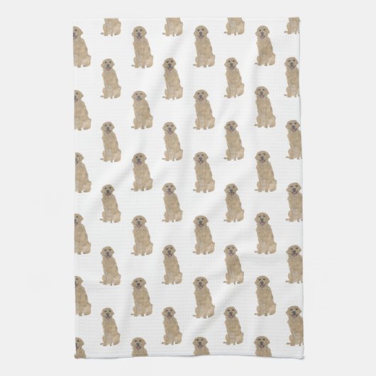 Golden Retriever Geschirrtuch (Vertikal)