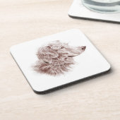 Golden Retriever Getränkeuntersetzer (Linke Seite)