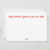 Golden Retriever Gewartet Weihnachten (Rückseite)