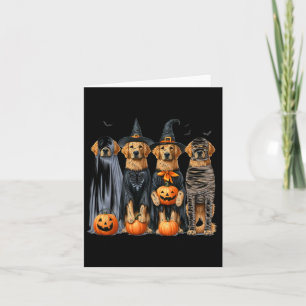 Golden Retriever Ghost Dog Halloween Karte