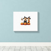 Golden Retriever Ghost Halloween Hundeliebhaber Leinwanddruck (Insitu (Holzboden))