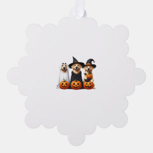 Golden Retriever Ghost Halloween Hundeliebhaber Ornament Karte