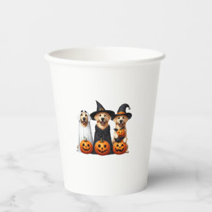 Golden Retriever Ghost Halloween Hundeliebhaber Pappbecher