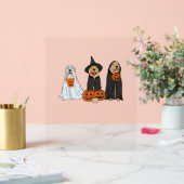 Golden Retriever Ghost Halloween Trick oder Treat  Acrylschild (Hochzeit)