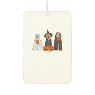 Golden Retriever Ghost Halloween Trick oder Treat Autolufterfrischer