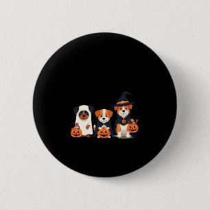 Golden Retriever Ghost Halloween Trick oder Treat Button