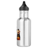 Golden Retriever Ghost Halloween Trick oder Treat  Edelstahlflasche (Rechts)