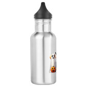 Golden Retriever Ghost Halloween Trick oder Treat  Edelstahlflasche (Links)