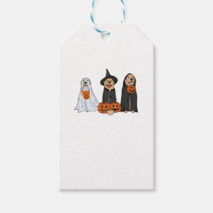Golden Retriever Ghost Halloween Trick oder Treat Geschenkanhänger