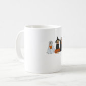 Golden Retriever Ghost Halloween Trick oder Treat Kaffeetasse (Vorderseite Links)