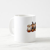 Golden Retriever Ghost Halloween Trick oder Treat Kaffeetasse (Vorderseite Links)