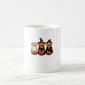 Golden Retriever Ghost Halloween Trick oder Treat Kaffeetasse (Mittel)