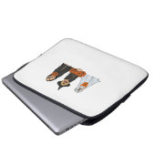 Golden Retriever Ghost Halloween Trick oder Treat  Laptopschutzhülle (Vorne Knopf)