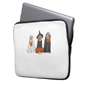 Golden Retriever Ghost Halloween Trick oder Treat  Laptopschutzhülle (Vorderseite Links)