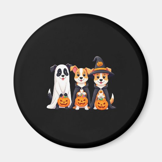 Golden Retriever Ghost Halloween Trick oder Treat  Magnet (Vorne)