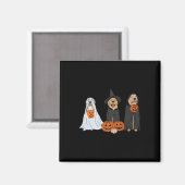 Golden Retriever Ghost Halloween Trick oder Treat Magnet (Vorderseite/Rückseite)