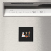 Golden Retriever Ghost Halloween Trick oder Treat Magnet (In Situ (Geschirrspüler))