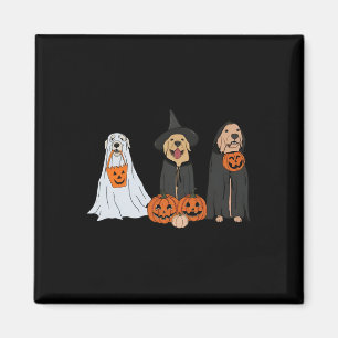 Golden Retriever Ghost Halloween Trick oder Treat  Magnet