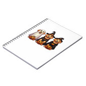 Golden Retriever Ghost Halloween Trick oder Treat  Notizblock (Linke Seite)
