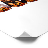 Golden Retriever Ghost Halloween Trick oder Treat  Poster (Ecke)