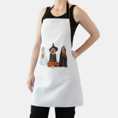 Golden Retriever Ghost Halloween Trick oder Treat Schürze (InSitu)