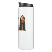 Golden Retriever Ghost Halloween Trick oder Treat Thermosbecher (Nach rechts gedreht)