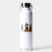 Golden Retriever Ghost Halloween Trick oder Treat  Trinkflasche (Vorne)